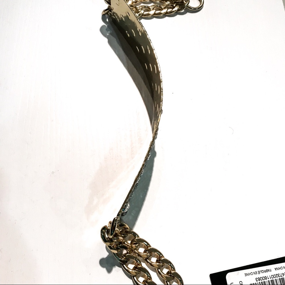 NWT Bebe Gold Metal Chain Plated Belt - Picture 4 of 7